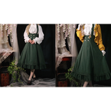 Forest Wardrobe  英国のお嬢様ジャンパースカートとハイネックリボンブラウス