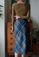 ching's closet  英国格子縞のエレガントスカート