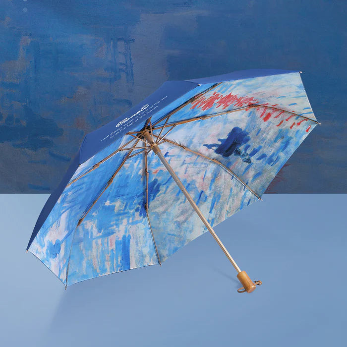 VON LILIENFELD IMPRESSION, SUNRISE　水色の折りたたみ傘